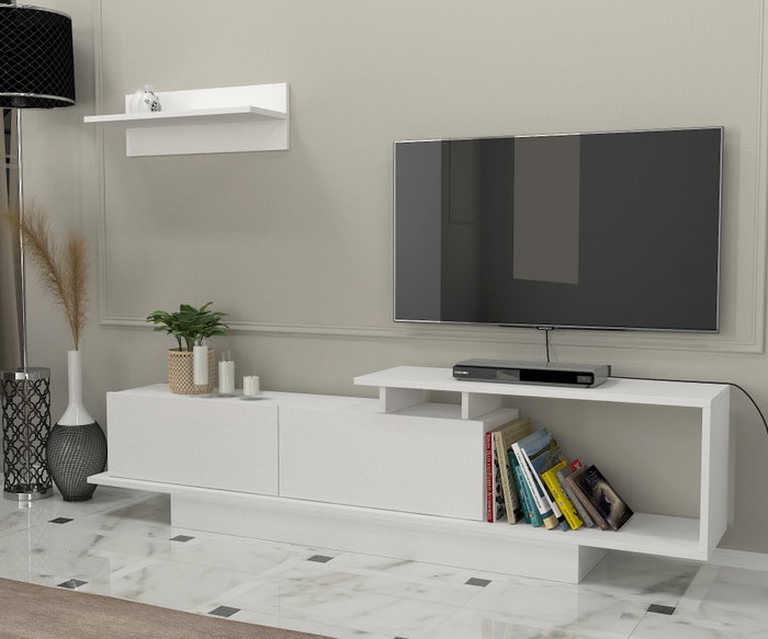 Hanah Home Mueble de TV Asos Blanco